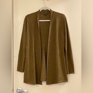 EILEEN FISHER NWOT Open Front Wool Cardigan